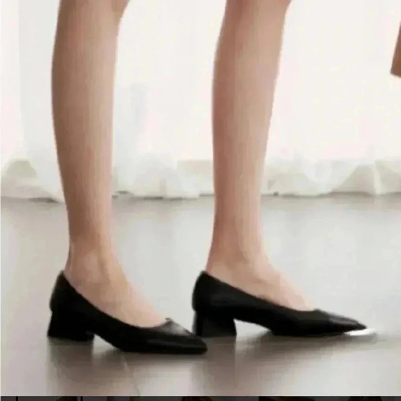 DREAM PAIRS Women's Chunky Heels Closed Toe Low Block Work Shoes Pointed Toe - Picture 6 of 14